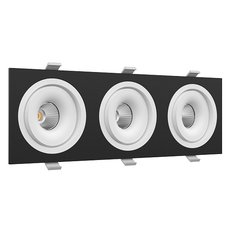 Точечный светильник с металлическими плафонами LEDRON MJ1006 SQ3 Black-White