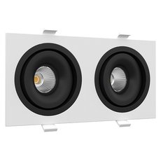 Точечный светильник с плафонами чёрного цвета LEDRON MJ1006 SQ2 White-Black