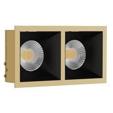 Точечный светильник с металлическими плафонами LEDRON RISE KIT2 Gold-Black