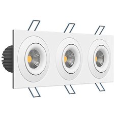 Точечный светильник с металлическими плафонами LEDRON LH07SB-R SQ3 White 3000K TRIAC