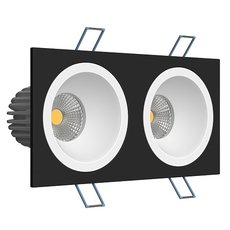 Встраиваемый точечный светильник LEDRON LH07H-R SQ2 Black-White
