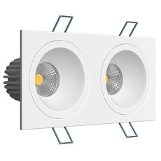 Точечный светильник с металлическими плафонами LEDRON LH07H-R SQ2 White
