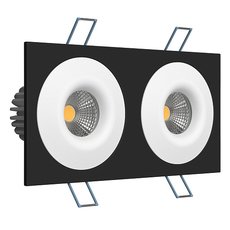 Светодиодный точечный светильник LEDRON LH07S-R SQ2 Black-White 3000K TRIAC