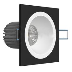 Точечный светильник с арматурой чёрного цвета, плафонами белого цвета LEDRON LH07H-R SQ Black-White