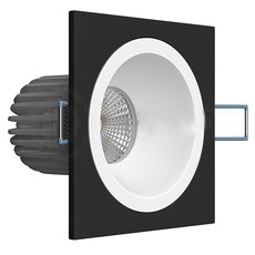 Точечный светильник с металлическими плафонами LEDRON LH07H-R SQ Black-White 3000K TRIAC