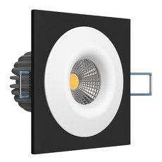 Точечный светильник с плафонами белого цвета LEDRON LH07S-R SQ Black-White