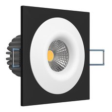 Точечный светильник с металлическими плафонами LEDRON LH07S-R SQ Black-White 3000K TRIAC
