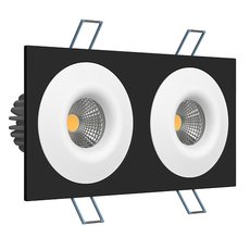 Светодиодный точечный светильник LEDRON LH07S-R SQ2 Black-White 4000K TRIAC