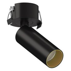 Точечный светильник с арматурой чёрного цвета, металлическими плафонами LEDRON SAGITONY R BASIC S40 Black-Gold