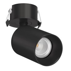 Точечный светильник с арматурой чёрного цвета, металлическими плафонами LEDRON SAGITONY R BASIC S60 Black