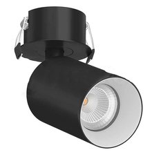 Точечный светильник с арматурой чёрного цвета LEDRON SAGITONY R BASIC S60 Black-White