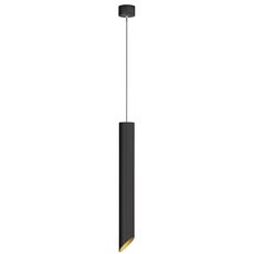 Светильник с арматурой чёрного цвета, плафонами чёрного цвета LEDRON SLC78008-7W-50-P Black-Gold