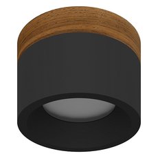 Точечный светильник с арматурой чёрного цвета LEDRON SUITABLE MIDDLE Wooden Black
