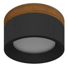 Точечный светильник с плафонами чёрного цвета LEDRON SUITABLE LARGE Wooden Black