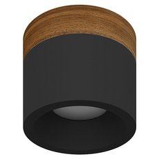 Точечный светильник с арматурой чёрного цвета LEDRON SUITABLE MINI Wooden Black