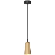 Светильник с арматурой чёрного цвета, плафонами золотого цвета LEDRON SWAP B