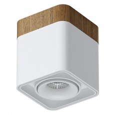 Точечный светильник с арматурой белого цвета LEDRON TUBING Wooden 30 White