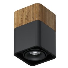 Точечный светильник с плафонами чёрного цвета LEDRON TUBING Wooden 60 Black