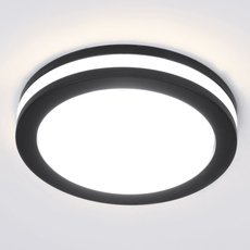Точечный светильник с плафонами белого цвета Elektrostandard DSKR80 5W 3300K чёрный