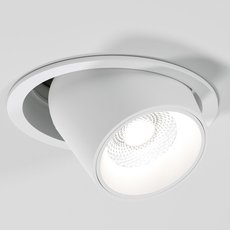Точечный светильник с плафонами белого цвета Elektrostandard 25086/LED 8W 4000K белый
