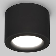 Точечный светильник с арматурой чёрного цвета Elektrostandard DLR026 6W 3000K черный матовый