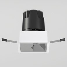Точечный светильник с арматурой белого цвета Elektrostandard 25091/LED 10W 3000K белый/хром
