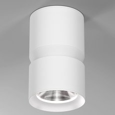 Точечный светильник с арматурой белого цвета, металлическими плафонами Elektrostandard 25049/LED 12W 4000К белый