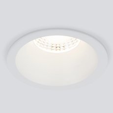 Точечный светильник с металлическими плафонами Elektrostandard 15266/LED 7W 3000K WH белый