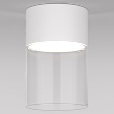 Точечный светильник с арматурой белого цвета, плафонами прозрачного цвета Elektrostandard 25047/LED 10W 4000К белый/прозрачный