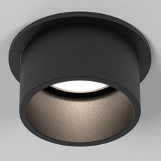 Точечный светильник с металлическими плафонами Elektrostandard 25004/01 GU10 чёрный