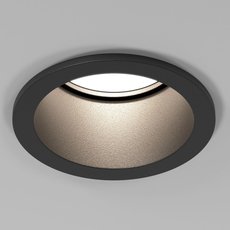 Точечный светильник с металлическими плафонами Elektrostandard 25002/01 GU10 чёрный