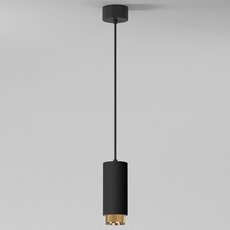 Светильник с металлическими плафонами чёрного цвета Elektrostandard 50122/1 GU10 чёрный/золото