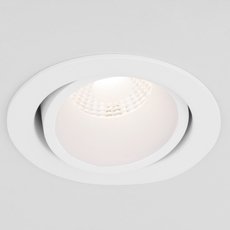 Точечный светильник с плафонами белого цвета Elektrostandard 15267/LED 7W 3000K WH/WH белый/белый