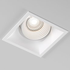 Точечный светильник с металлическими плафонами Elektrostandard 25017/01 GU10 белый