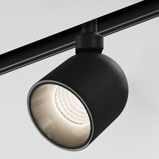 Шинная система с металлическими плафонами чёрного цвета Elektrostandard Slim Magnetic Трековый светильник 12W 4000K Umi (чёрный) 85109/01