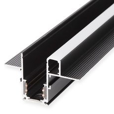 Шинная система Elektrostandard Slim Magnetic Шинопровод встраиваемый с местом под светодиодную ленту (чёрный) (2м) 85132/00