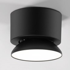 Точечный светильник с арматурой чёрного цвета, металлическими плафонами Elektrostandard 25053/LED 10W 4000K черный