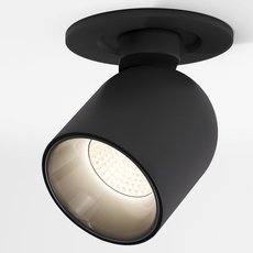 Точечный светильник с арматурой чёрного цвета, металлическими плафонами Elektrostandard 25093/LED 7W 4000K черный
