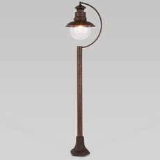 Светильник для уличного освещения с арматурой коричневого цвета, стеклянными плафонами Elektrostandard Talli F брауни (GL 3002F)