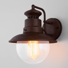 Светильник для уличного освещения с арматурой коричневого цвета, стеклянными плафонами Elektrostandard Talli D брауни (GL 3002D)