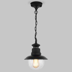 Светильник для уличного освещения с стеклянными плафонами прозрачного цвета Elektrostandard Talli H черный (GL 3002H)