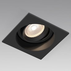 Точечный светильник с арматурой чёрного цвета, металлическими плафонами Elektrostandard 25015/01 GU10 черный
