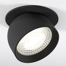 Точечный светильник с арматурой чёрного цвета Elektrostandard 25092/LED 8W 4000K черный