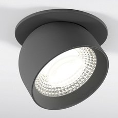 Точечный светильник с арматурой чёрного цвета Elektrostandard 25092/LED 8W 4000K графит