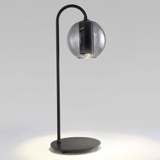 Настольная лампа с арматурой чёрного цвета, стеклянными плафонами Eurosvet 80508/1