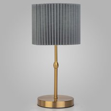 Настольная лампа с текстильными плафонами Eurosvet 01162/1 латунь