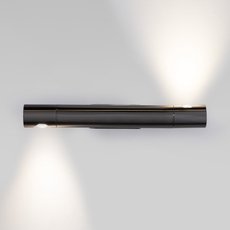 Бра с арматурой чёрного цвета, металлическими плафонами Eurosvet 40161 LED чёрный жемчуг
