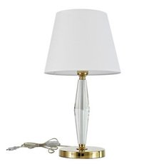 Настольная лампа с текстильными плафонами бежевого цвета Newport 11601/T gold без абажура