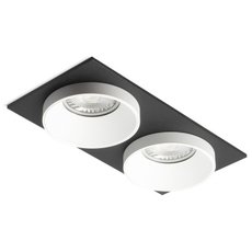 Точечный светильник с арматурой чёрного цвета, плафонами белого цвета RAUMBERG 50362RFWhWhBk