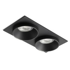 Точечный светильник с арматурой чёрного цвета, плафонами чёрного цвета RAUMBERG 50362RFBkBkBk